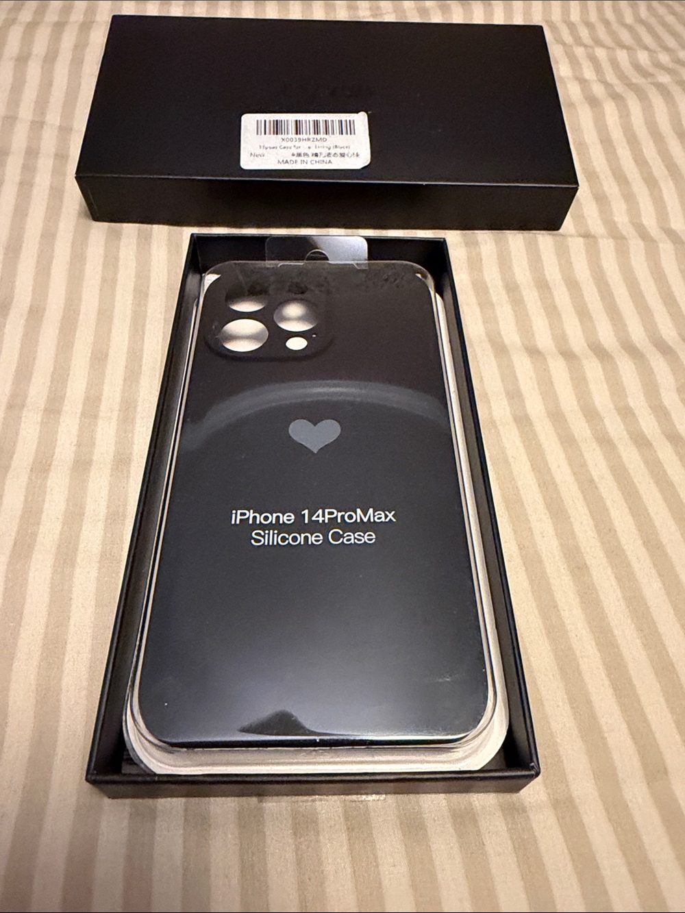 Silicone Case for iPhone 14 Pro Max - Black
